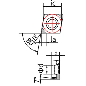 PCPCBN Tools (Tool Bits for Whirling), CCGW
